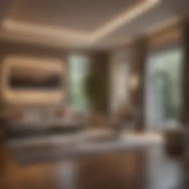 Enhancing Atmosphere with Ambient Lighting Ambient lighting effects created by smart LED strip lights