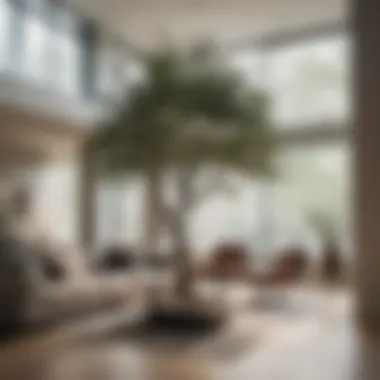 Elevate Modern Interiors with Statement Indoor Trees Stylish indoor tree displayed in a contemporary setting