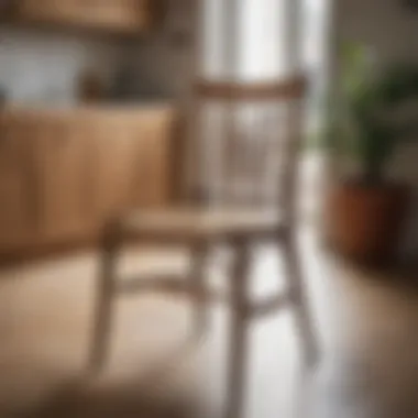 Sophisticated Wooden Craftsmanship Elegant wooden kitchen chair design