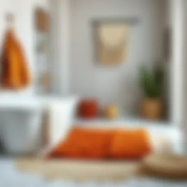 Diverse Materials in Boho Bathroom Rugs Diverse materials used in boho bathroom rugs