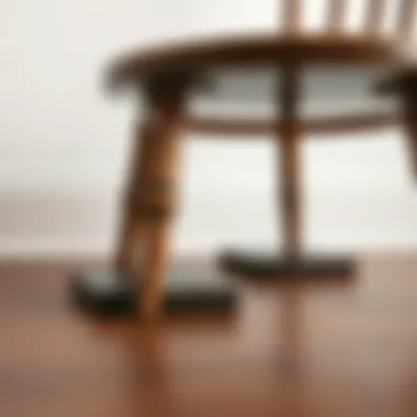 Elegant Coasters for Chair Protection Elegant coasters protecting wooden chair legs