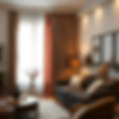 Installation of window curtains with a focus on technique