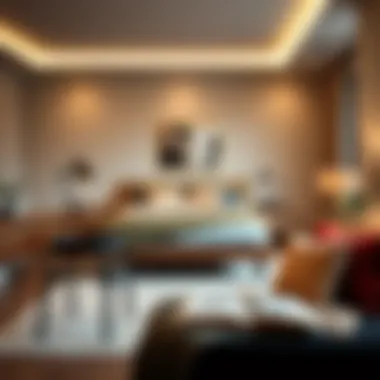 Stylish modern single bedroom set highlighting space optimization.