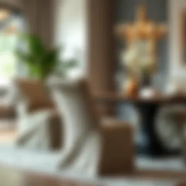 Stylish contemporary covered dining chair with unique design