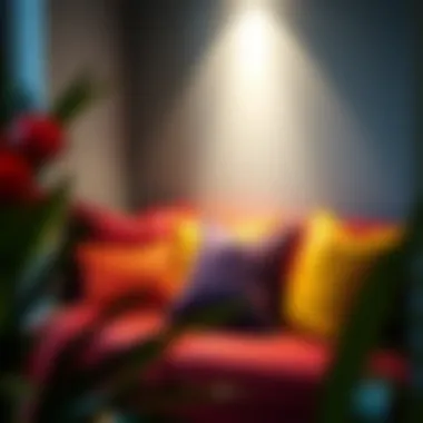 Colorful Pillows in a Cozy Reading Nook Colorful pillows arranged in a cozy reading nook