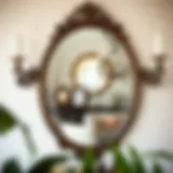 The Elegance of Vintage Decorative Mirrors Elegant vintage mirror reflecting a styled interior