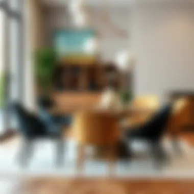 Diverse materials used in dining chair construction