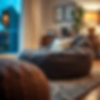 Creative DIY bean bag ottoman cover project