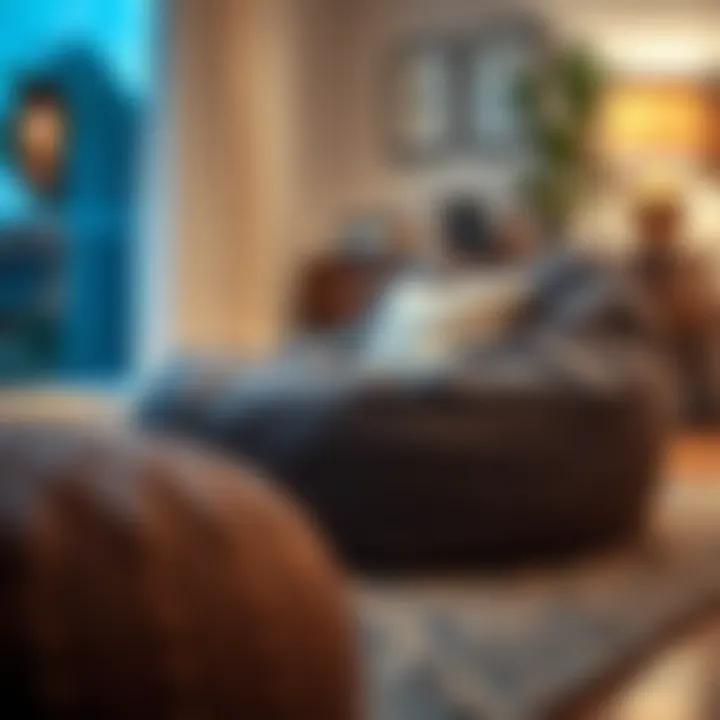 Creative DIY bean bag ottoman cover project