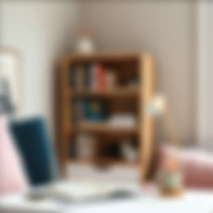 Compact bookshelf maximizing limited space