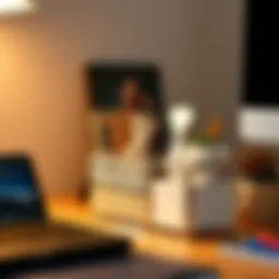 Stylish desk organizer with stationery