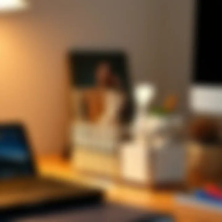 Stylish desk organizer with stationery