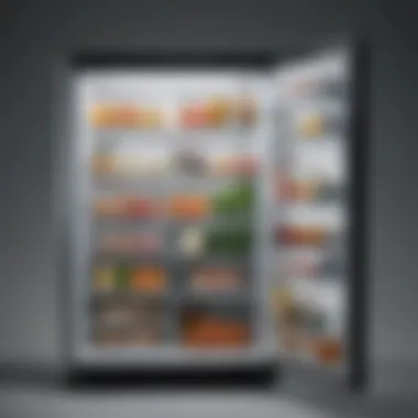 A comparison of different refrigerator models showcasing their features