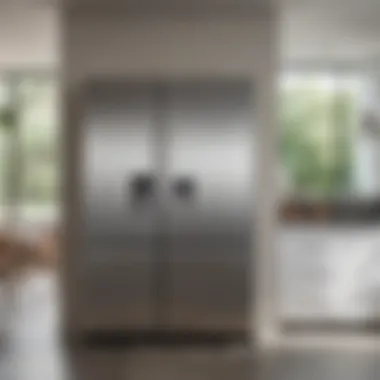 Sleek and Stylish: Modern Refrigerators A modern refrigerator with a sleek design in a stylish kitchen
