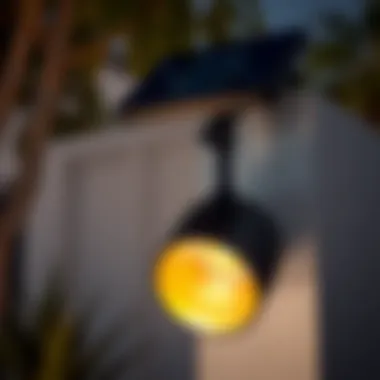 Modern Aesthetics of Solar Powered Spotlights Modern design of a solar powered outdoor spotlight