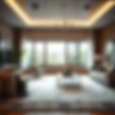 Transforming Spaces with Big Area Rugs Luxurious living room showcasing a large area rug