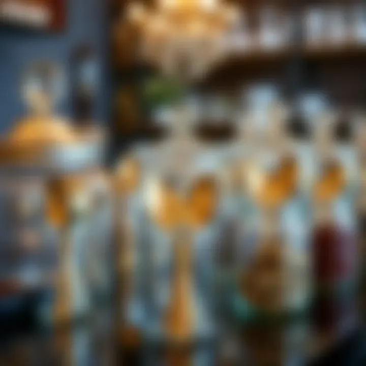 Elegant Display of Bulk Glass Jars with Spoons Elegant display of bulk glass jars with spoons