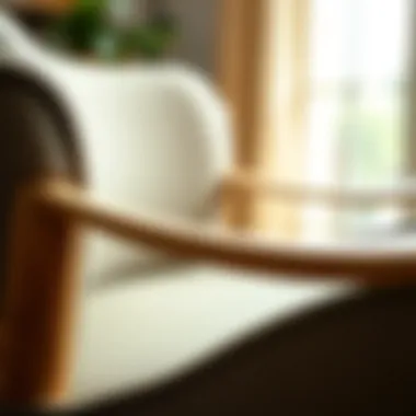 Close-up of a beautifully crafted Copenhagen chair, illustrating the attention to detail and quality materials.