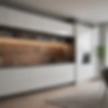 Functional Contemporary Space Contemporary living space highlighting the functionality of 36-inch high cabinets