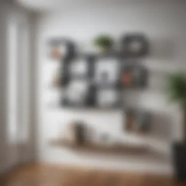 Innovative Placement of Floating Cube Shelves Different placement strategies for floating cube shelves
