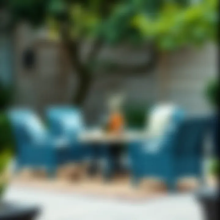 Diverse material options for outdoor furniture