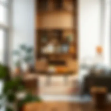 Cozy Integration of a Four Piece Table Set in a Living Room Four piece table set integrated into a cozy living area