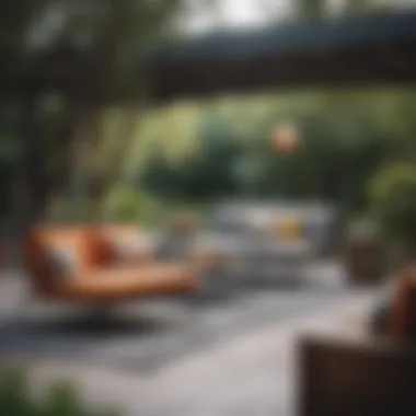 Innovative Patio Furniture Design Modern patio furniture design showcasing innovative structures and materials.