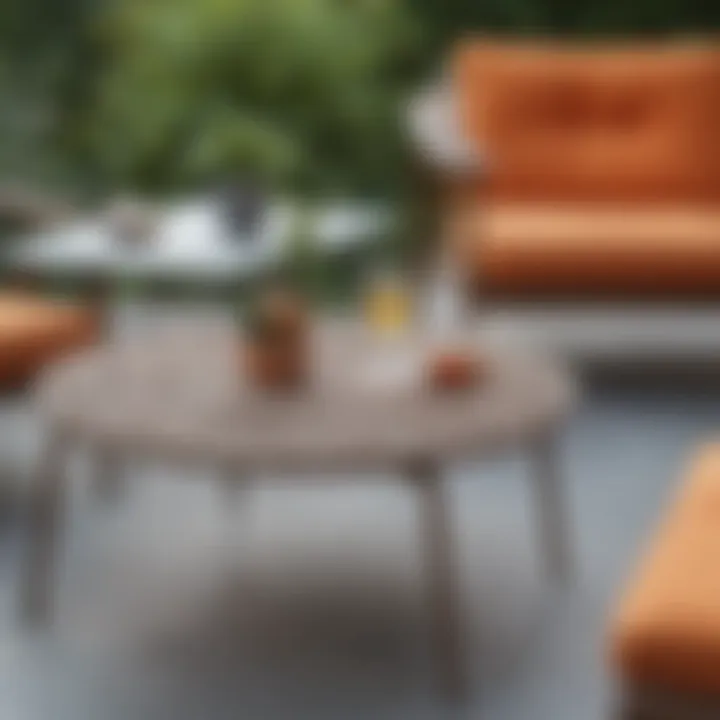 Sustainable materials used in patio furniture, emphasizing eco-friendly choices.