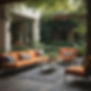 Trendy Patio Furniture Arrangements Trendy patio furniture arrangements that enhance outdoor aesthetics.
