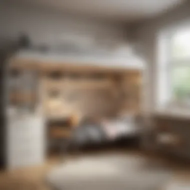Balancing Functionality and Aesthetics in Bunk Bed and Desk Arrangements Functional and aesthetic bunk bed desk setup