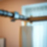 Elegant Kwik Hang curtain rod bracket showcasing modern design