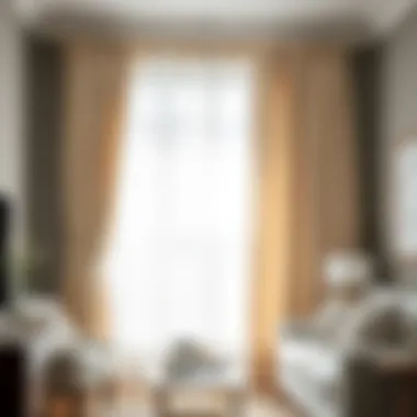 Interior with Kwik Hang Brackets Stylish room showcasing curtains with Kwik Hang brackets