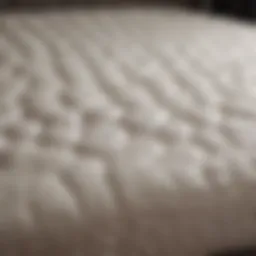 Luxurious latex mattress showcasing its surface texture and comfort