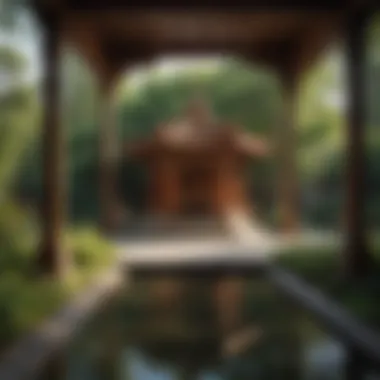 Mandir: A Sanctuary of Peace A serene mandir set in a tranquil garden