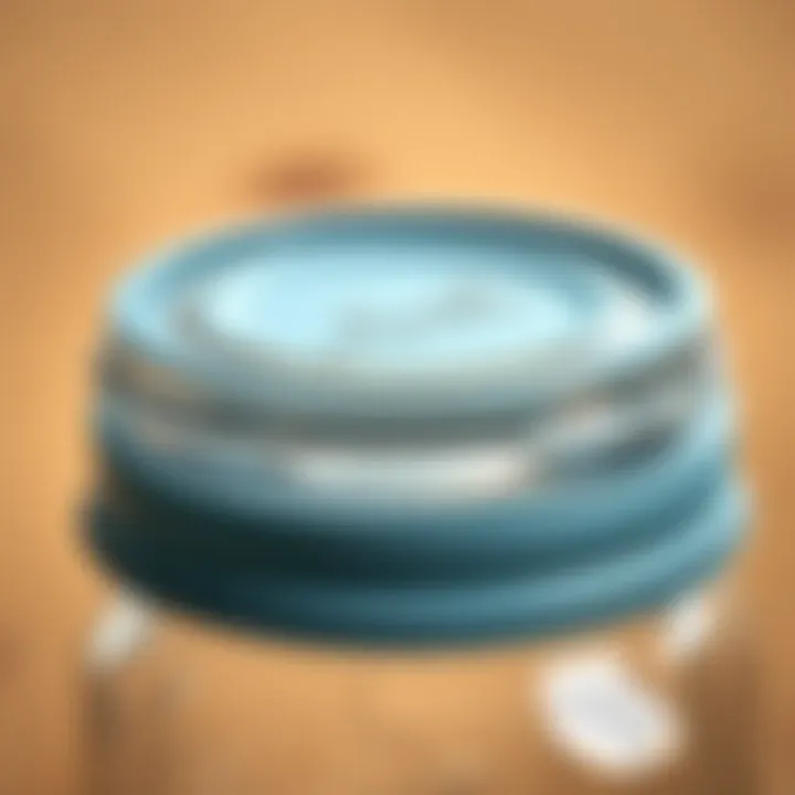 A close-up of a mason jar lid demonstrating its airtight sealing mechanism