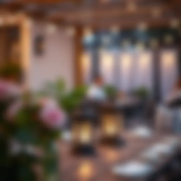 Transforming Spaces with Light Metal table lanterns illuminating a cozy outdoor setting