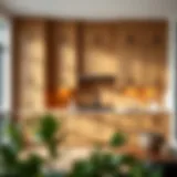 Elegant bamboo kitchen cabinetry showcasing craftsmanship