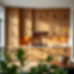 Elegant bamboo kitchen cabinetry showcasing craftsmanship