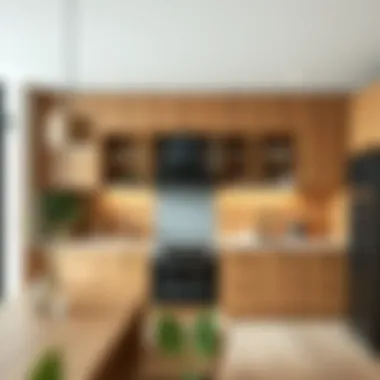 Stylish bamboo kitchen featuring innovative storage solutions