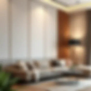 Illustration of installation techniques for wall panels