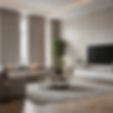 Elegant Residential Space with Noise-Proof Panels Elegant residential space featuring noise-proof panels for sound absorption
