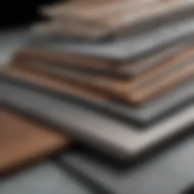 Materials Used in Noise-Proof Panels Close-up view of various materials used in noise-proof panels