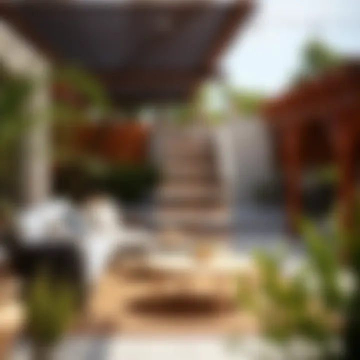 Variety of outdoor furniture materials showcasing durability and style.