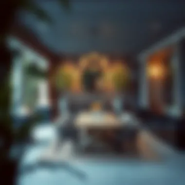 Stylish outdoor dining area with well-designed furniture for gatherings.