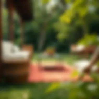 Durability test for outdoor rugs in various weather conditions