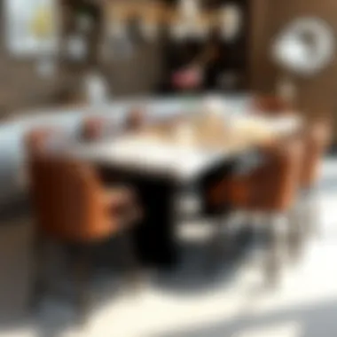 Diverse Materials for Pub Height Tables Stylish pub height table showcasing diverse materials