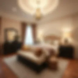 Elegant bedroom showcasing Rooms to Go furniture