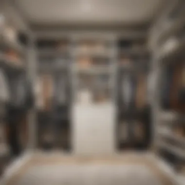 Maximized Closet Organization An organized closet featuring shelf sleeves effectively used for storage.