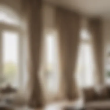 Curtain Rod Installation in Living Room Installation of side window curtain rods in a cozy living room
