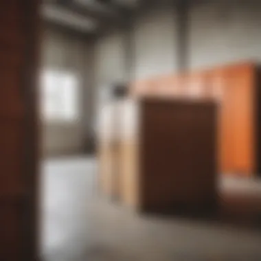 Secure site box storage container in a construction site